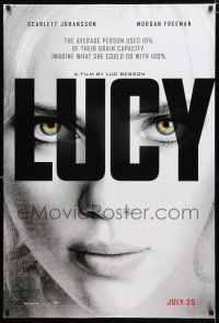 9x472 LUCY teaser DS 1sh '14 cool image of Scarlett Johansson in the title role!