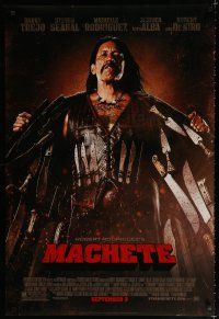 9x474 MACHETE style A advance DS 1sh '09 Robert Rodriguez, Danny Trejo with lots of knives!