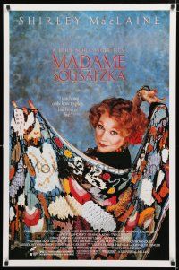 9x479 MADAME SOUSATZKA 1sh '88 John Schlesinger, cool photo of Shirley MacLaine w/shawl!