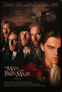 9x484 MAN IN THE IRON MASK 1sh '98 Leonardo DiCaprio, John Malkovich, Jeremy Irons!