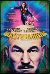 9x499 MASTERMINDS DS 1sh '97 great image of Patrick Stewart, Roger Christian!