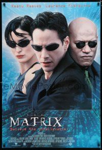 9x501 MATRIX int'l 1sh '99 Keanu Reeves, Carrie-Anne Moss, Fishburne, Wachowski's classic!