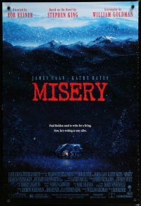 9x516 MISERY 1sh '90 Rob Reiner, Stephen King, William Goldman, James Caan, Kathy Bates