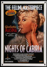 9x549 NIGHTS OF CABIRIA 1sh R98 Federico Fellini's La Notti di Cabiria, Giulietta Masina!
