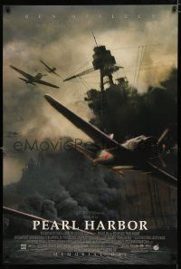9x588 PEARL HARBOR advance DS 1sh '01 Ben Affleck, World War II fighter planes over battleship!