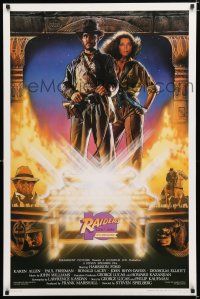 9x618 RAIDERS OF THE LOST ARK Kilian style A 1sh R91 art of Ford & Karen Allen by Drew!