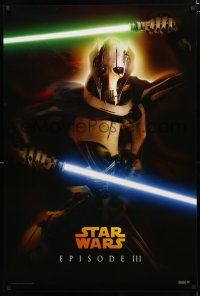 9x636 REVENGE OF THE SITH teaser DS 1sh '05 Star Wars Episode III, General Grievous!
