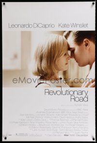 9x638 REVOLUTIONARY ROAD advance 1sh '08 romantic close-up of Leonardo DiCaprio & Kate Winslet!