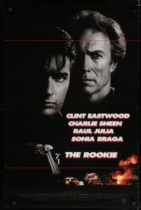 9x650 ROOKIE int'l 1sh '90 Clint Eastwood directs & stars with Charlie Sheen, Raul Julia!