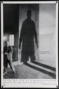 9x674 SHADOWS & FOG DS 1sh '92 cool photographic image of Woody Allen by Brian Hamill!