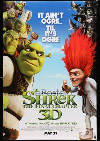 9x679 SHREK FOREVER AFTER advance DS 1sh '10 great images of animated cast!