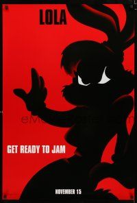 9x702 SPACE JAM teaser DS 1sh '96 Michael Jordan, cool artwork of Lola Bunny!