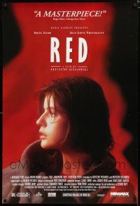 9x759 THREE COLORS: RED 1sh '94 Kieslowski's Trois couleurs: Rouge, Irene Jacob!
