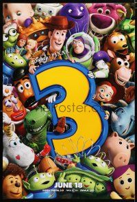 9x774 TOY STORY 3 advance DS 1sh '10 Disney & Pixar, great image of Woody, Buzz & cast!