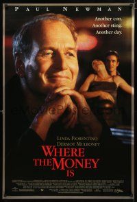 9x818 WHERE THE MONEY IS DS 1sh '00 Paul Newman, Linda Florentino, Dermot Mulroney!