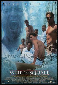 9x823 WHITE SQUALL DS 1sh '96 directed by Ridley Scott, sailor Jeff Bridges, Ryan Phillippe!