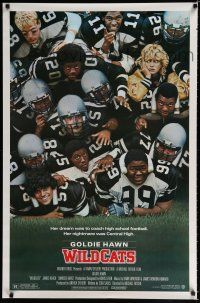 9x827 WILDCATS 1sh '85 Goldie Hawn, Woody Harrelson, Wesley Snipes, football!