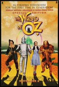 9x832 WIZARD OF OZ advance DS 1sh R98 Victor Fleming, Judy Garland all-time classic!
