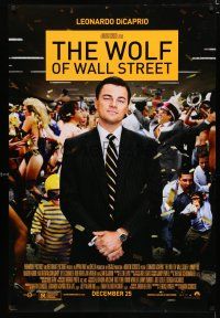 9x833 WOLF OF WALL STREET advance DS 1sh '13 Martin Scorsese directed, Leonardo DiCaprio!
