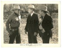 9y138 BLACK ACES 8x10.25 still '37 close up of cowboy Buck Jones talking to two men in suits!