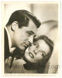 9y165 BRINGING UP BABY 8x10.25 still '38 best romantic c/u of Katharine Hepburn & Cary Grant!