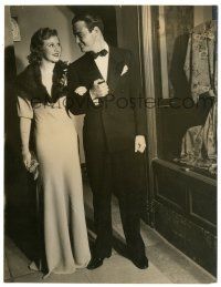 9y249 DON'T BET ON LOVE 7.5x9.75 still '33 Lew Ayres & Ginger Rogers in formal wear by Burchman!