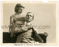 9y263 DRACULA 8x10.25 still '31 spooky Helen Chandler with David Manners, Tod Browning