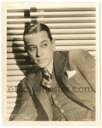 9y330 GEORGE RAFT 8x10.25 still '35 great close up of the tough guy actor from Stolen Harmony!