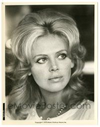 9y339 GET CARTER 8x10.25 still '71 super close up of beautiful Britt Ekland as Anne Fletcher!