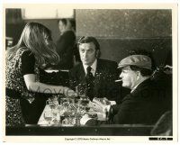 9y338 GET CARTER 8x10.25 still '71 Michael Caine watches Petra Markham throw her drink on Quigley!