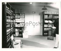 9y345 GIANT set reference 8x10 key book still '56 cool image of the kitchen storeroom w/ clapboard!
