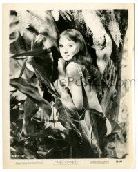 9y379 GREEN MANSIONS 8x10 still '59 c/u of beautiful Audrey Hepburn as Rima in lush forest!