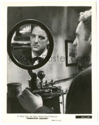 9y393 HANGOVER SQUARE 8x10.25 still '45 cool close up of Laird Cregar staring into mirror!
