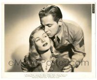 9y421 I WANTED WINGS 8.25x10 still '40 wonderful c/u of sexy Veronica Lake & young William Holden!