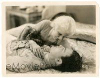 9y432 IRON MAN 8x10.25 still '31 c/u of sexy Jean Harlow in bed with Lew Ayres, Tod Browning!