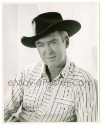 9y441 JAMES STEWART deluxe 8x10 still '61 great portrait with cowboy hat by John Engstead!