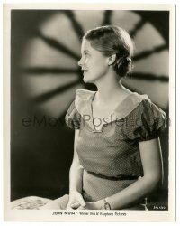 9y455 JEAN MUIR 8x10.25 still '30s smiling seated profile portriat of the pretty actress!