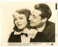 9y484 LADIES IN LOVE 8x10.25 still '36 romantic close up of pretty Janet Gaynor & Don Ameche!