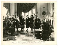 9y486 LADY FOR A DAY 8x10 still '33 Warren William & May Robson in room full of people, Frank Capra