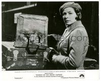 9y592 MURDER ON THE ORIENT EXPRESS 8.25x10 still '74 Agatha Christie, Ingrid Bergman w/luggage