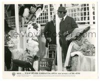 9y595 MY FAIR LADY 8x10 still '64 Rex Harrison stares at Audrey Hepburn in famous dress at races!