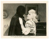 9y602 MY LITTLE CHICKADEE 8x10.25 still '40 close up of Mae West being held by masked hero!