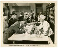 9y636 ON THE SPOT 8.25x10 still '40 great close up of Frankie Darro at cool soda fountain!