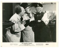 9y646 OUTLAWS IS COMING 8x10.25 still '65 c/u of The Three Stooges with ink on their faces!