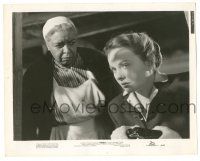 9y680 PINKY 8x10 still '49 c/u of Ethel Waters staring at Jeanne Crain, who passes for white!