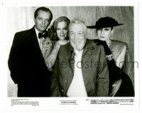 9y698 PRIZZI'S HONOR candid 8x10 still '85 Jack Nicholson, Kathleen Turner, Anjelica & John Huston!