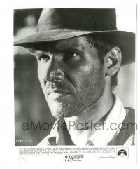 9y706 RAIDERS OF THE LOST ARK 8x10.25 still '81 best super close up of Harrison Ford, classic!