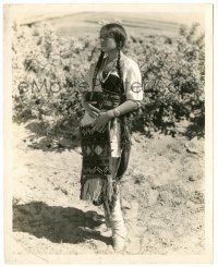 9y722 REDSKIN 8x10 still '29 great c/u of Native American Indian Gladys Belmont as Corn Blossom!