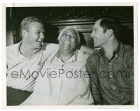 9y760 ROUTE 66 candid TV 7x9 still '62 Ethel Waters between George Maharis & Martin Milner laughing!