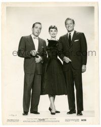 9y772 SABRINA 8x10 still '54 best portrait of Audrey Hepburn, Humphrey Bogart & William Holden!